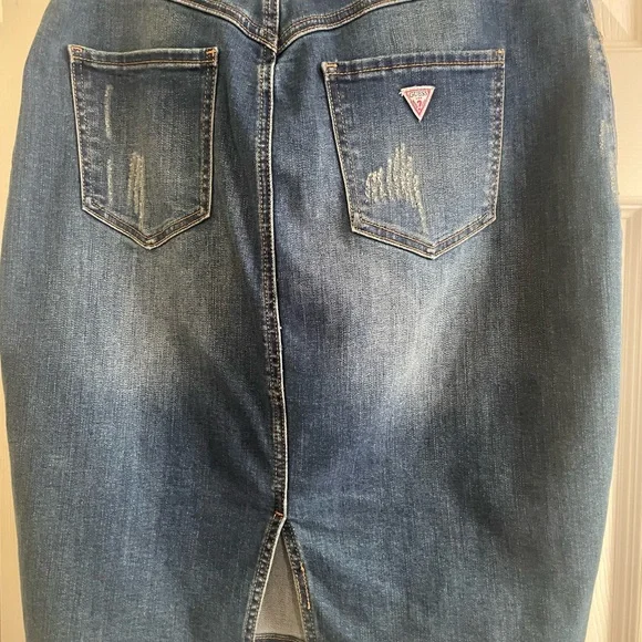 Guess Blue Denim Skirt - Picture 5 of 14
